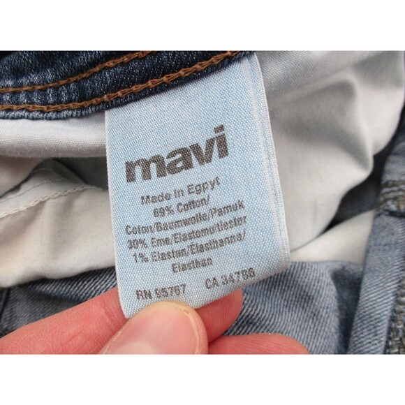 Mavi Jeans Mens 38 Blue Matt Relaxed Straight Leg Medium Wash Denim 38x33 - Picture 8 of 12
